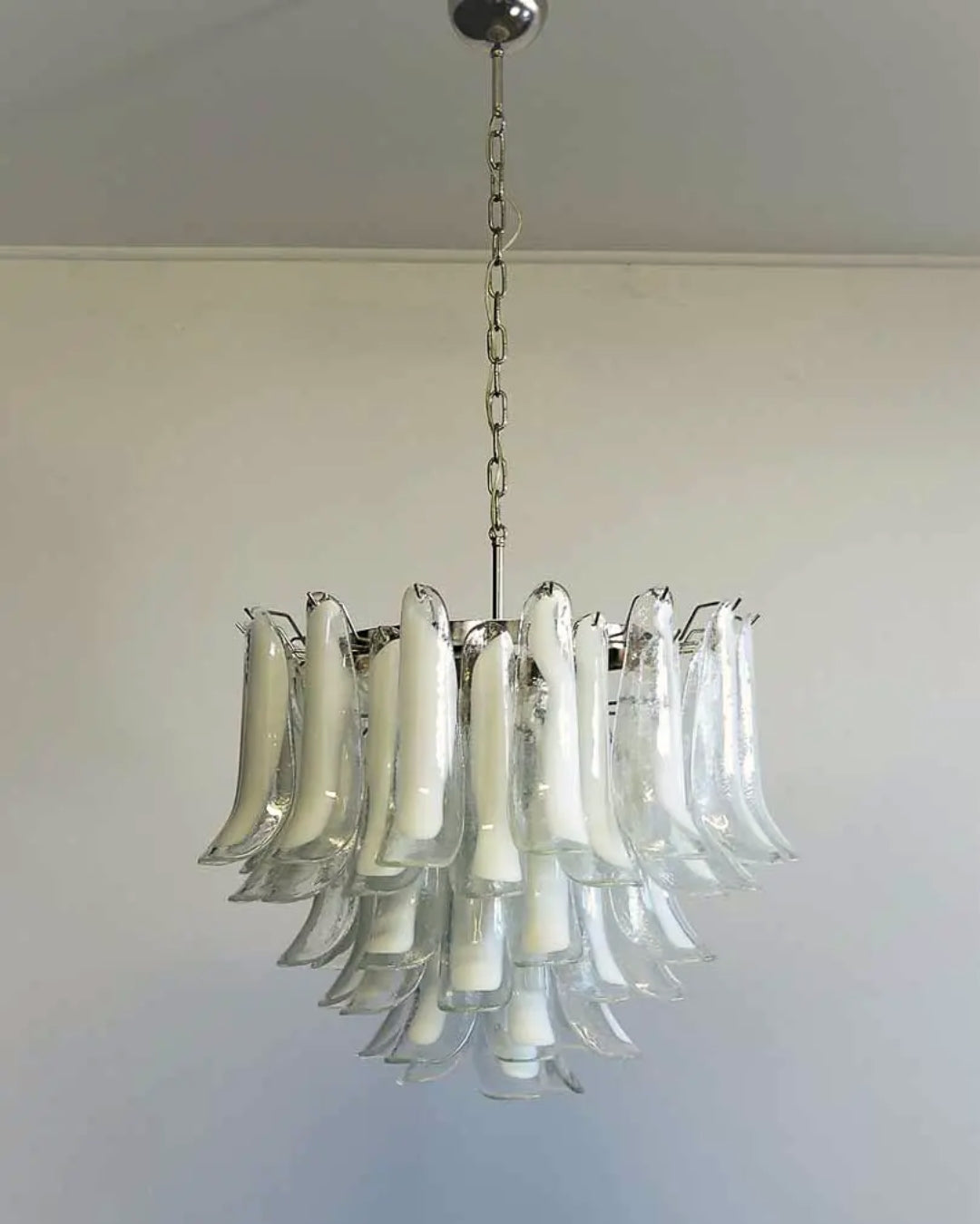 Murano Mazzega | 53 Glass | Clear & White