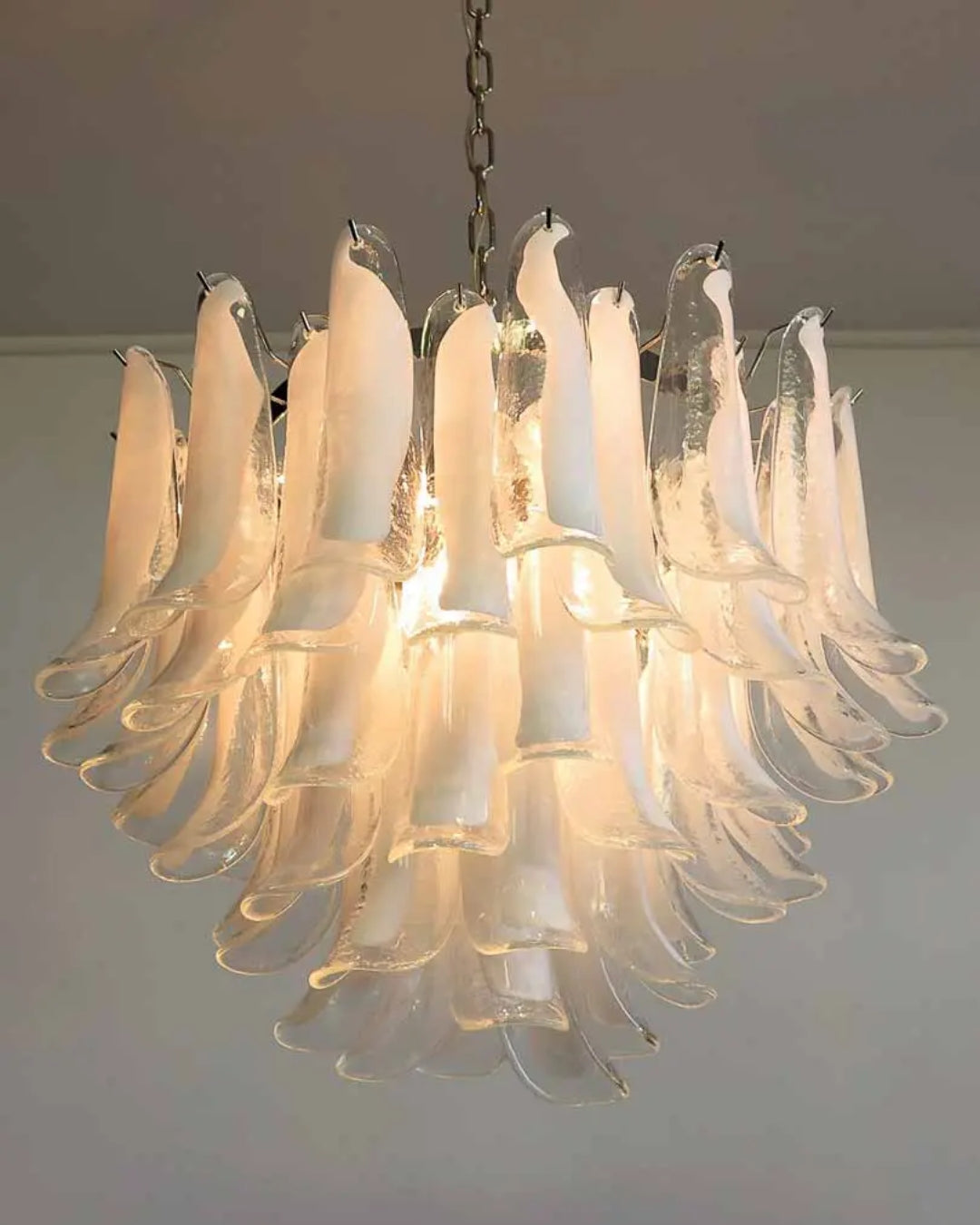 Murano Mazzega | 53 Glass | Clear & White