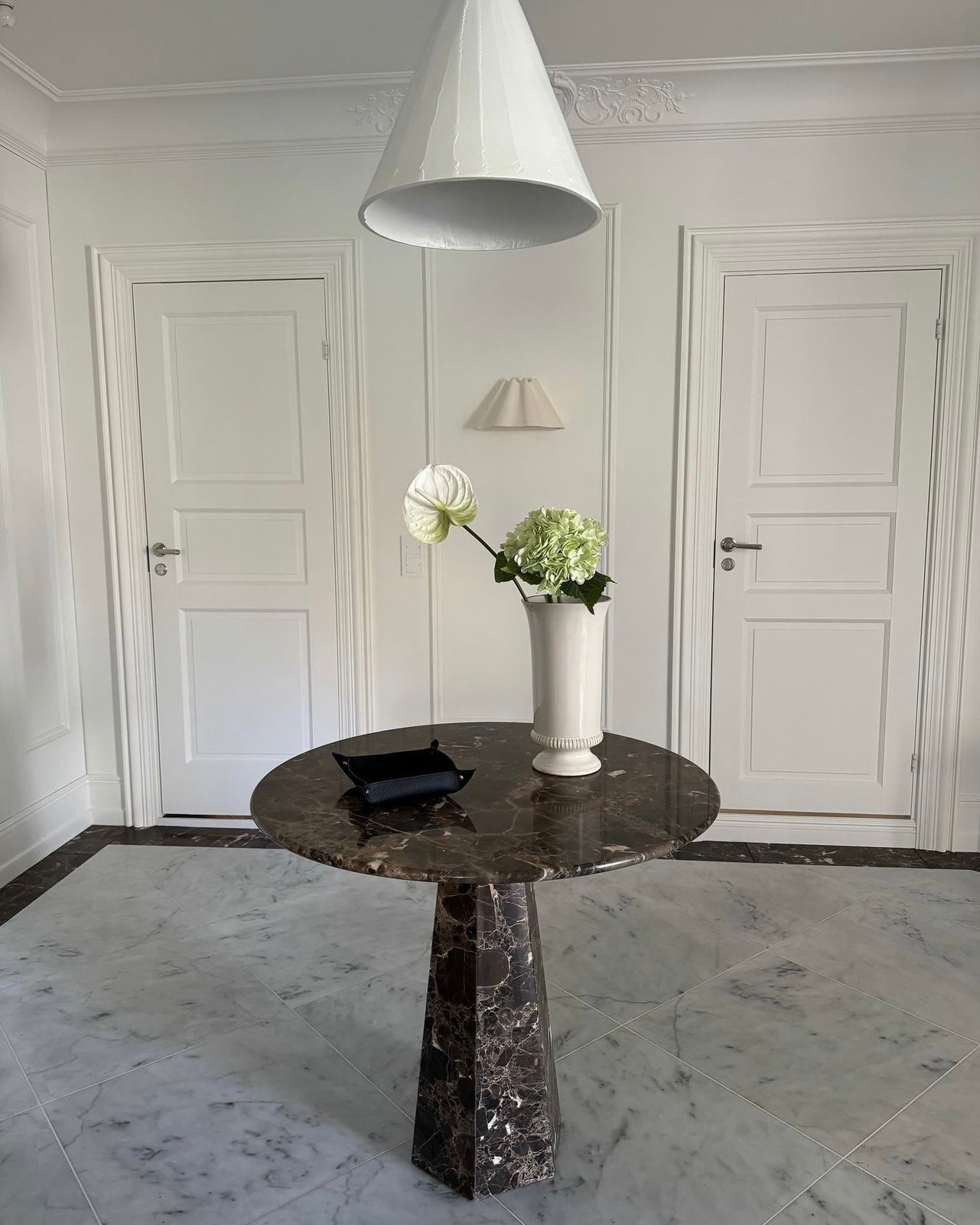 Hexagon Dining Table Dark Emperador