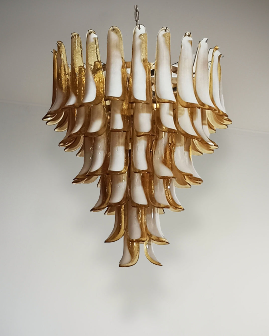 Murano Mazzega | 75 Glass | Amber & White