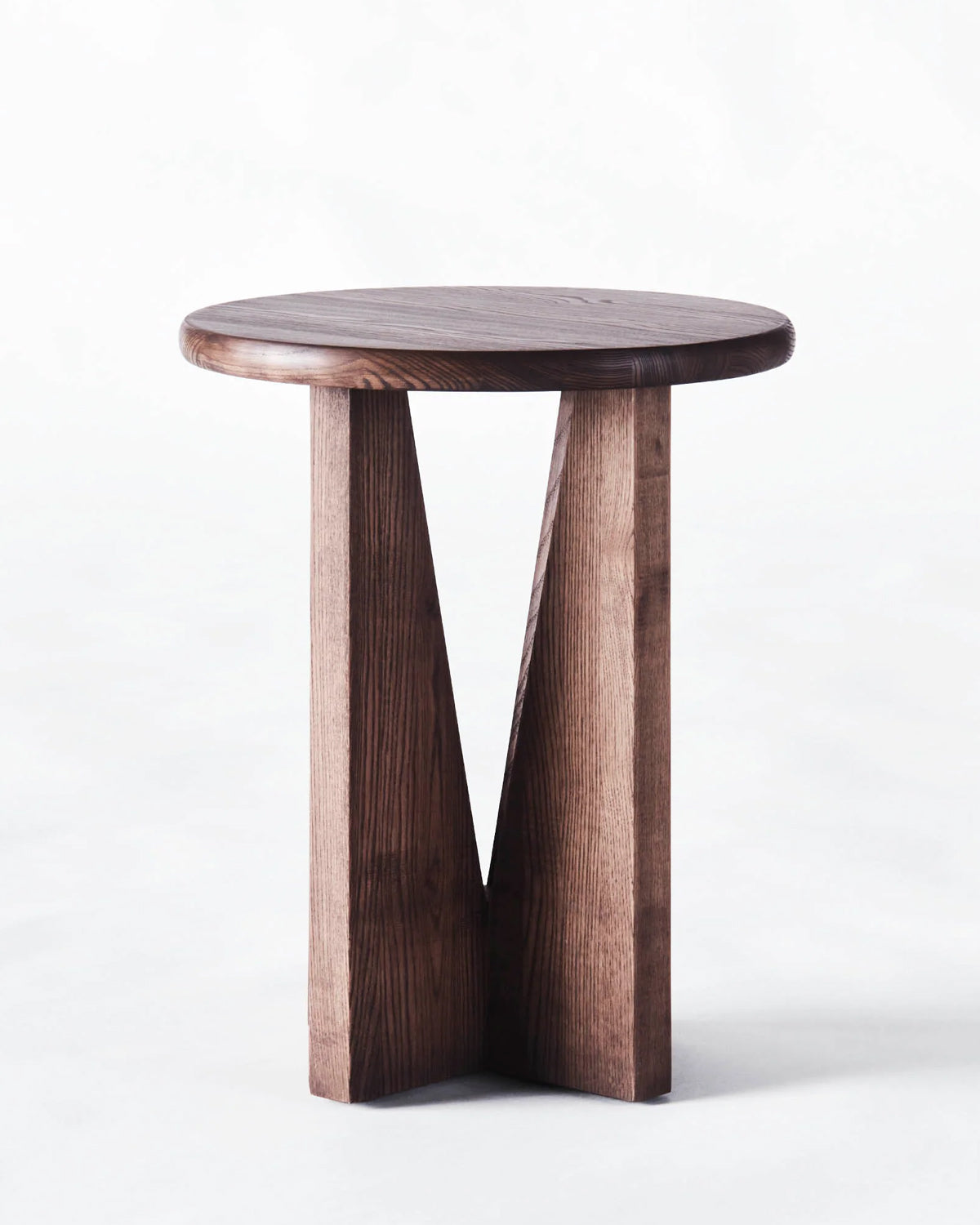 V Side Table Stained Ash