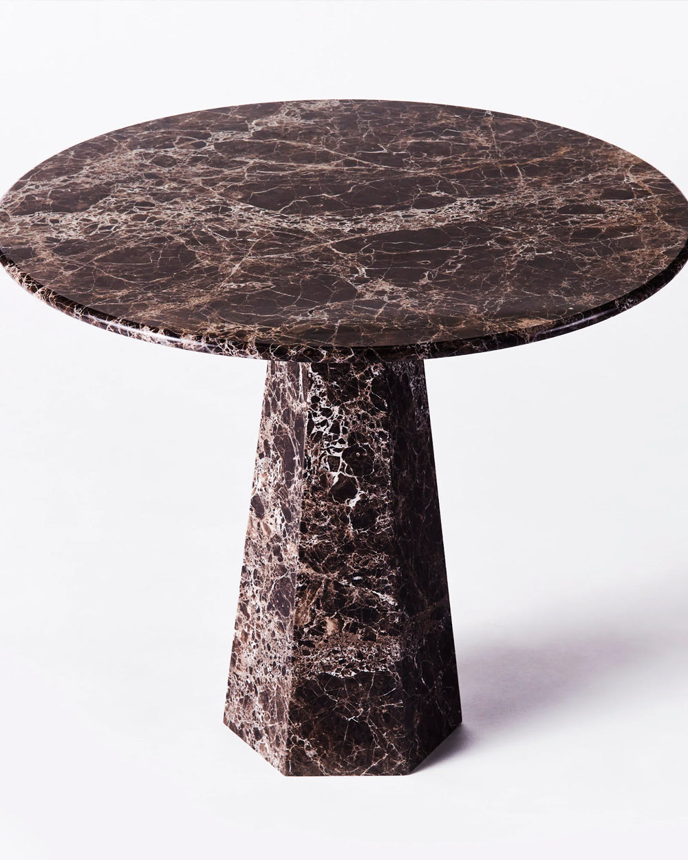 Hexagon Dining Table Dark Emperador